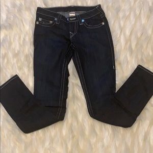 Women True Religion Rhinestone Jeans size 26